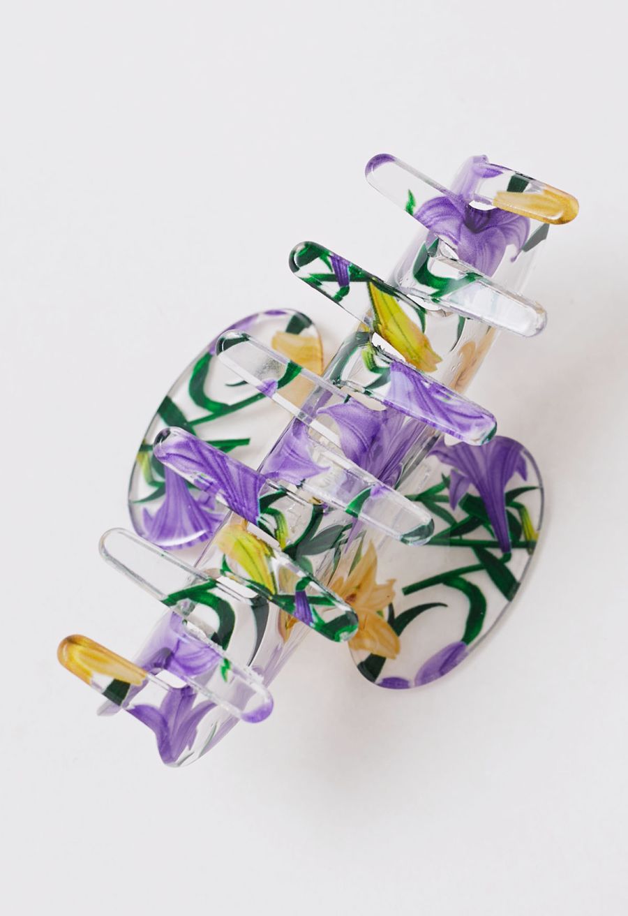 Blooming Lily Acrylic Hair Claw