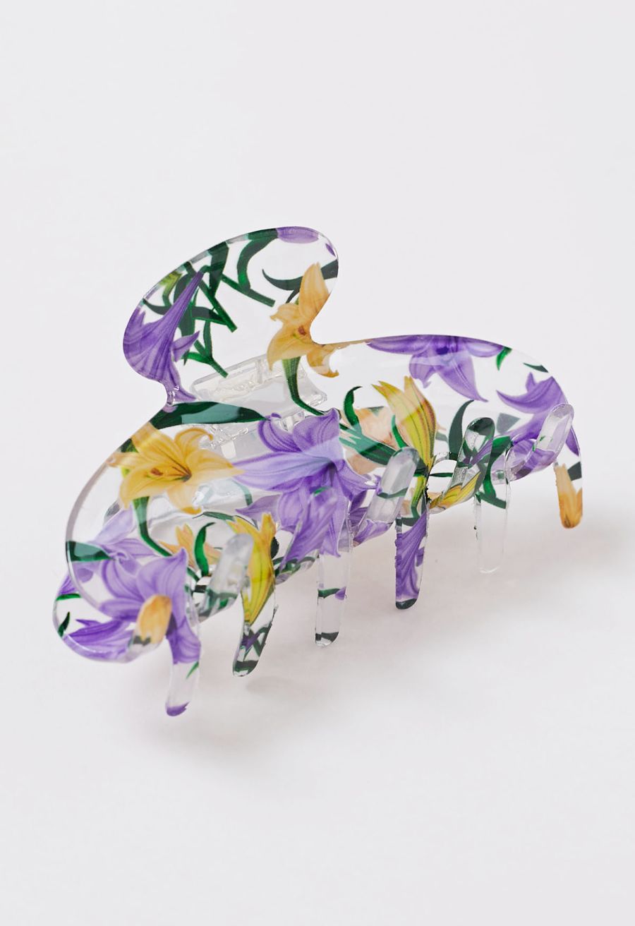 Blooming Lily Acrylic Hair Claw