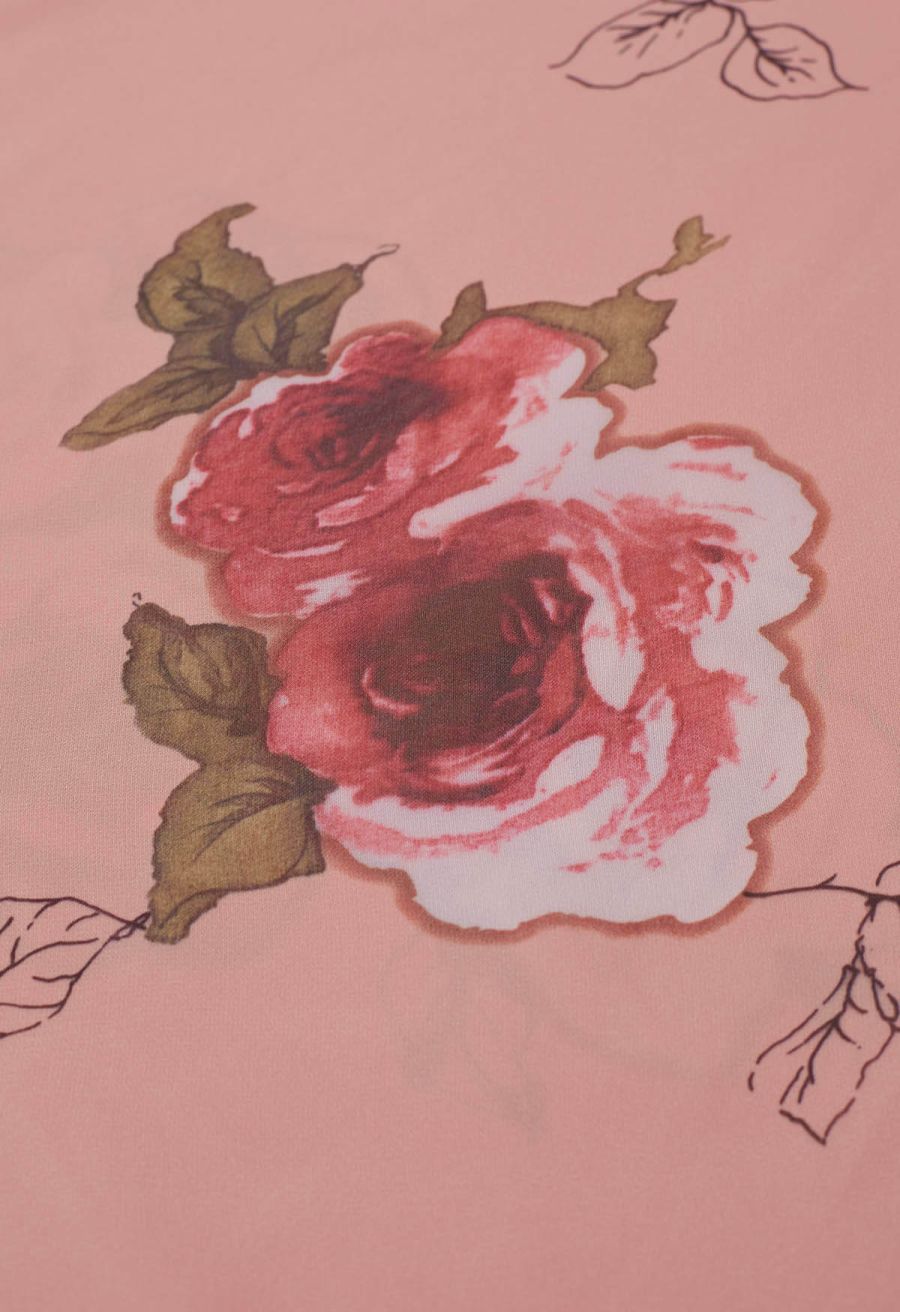 Pink Rose Panache Maxi Skirt