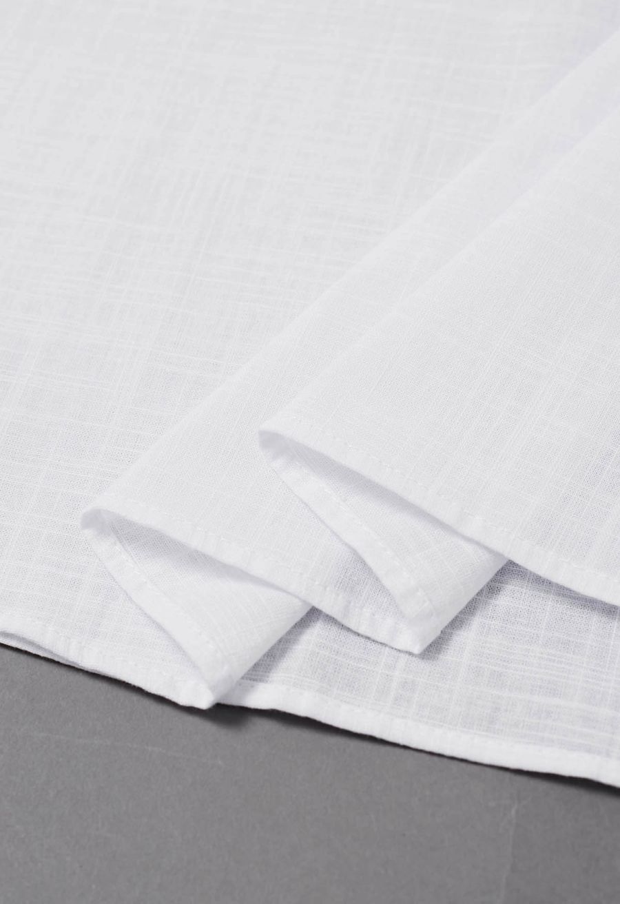 Vintage-Inspired Self-Tie Halter Neck Cotton Dress in White