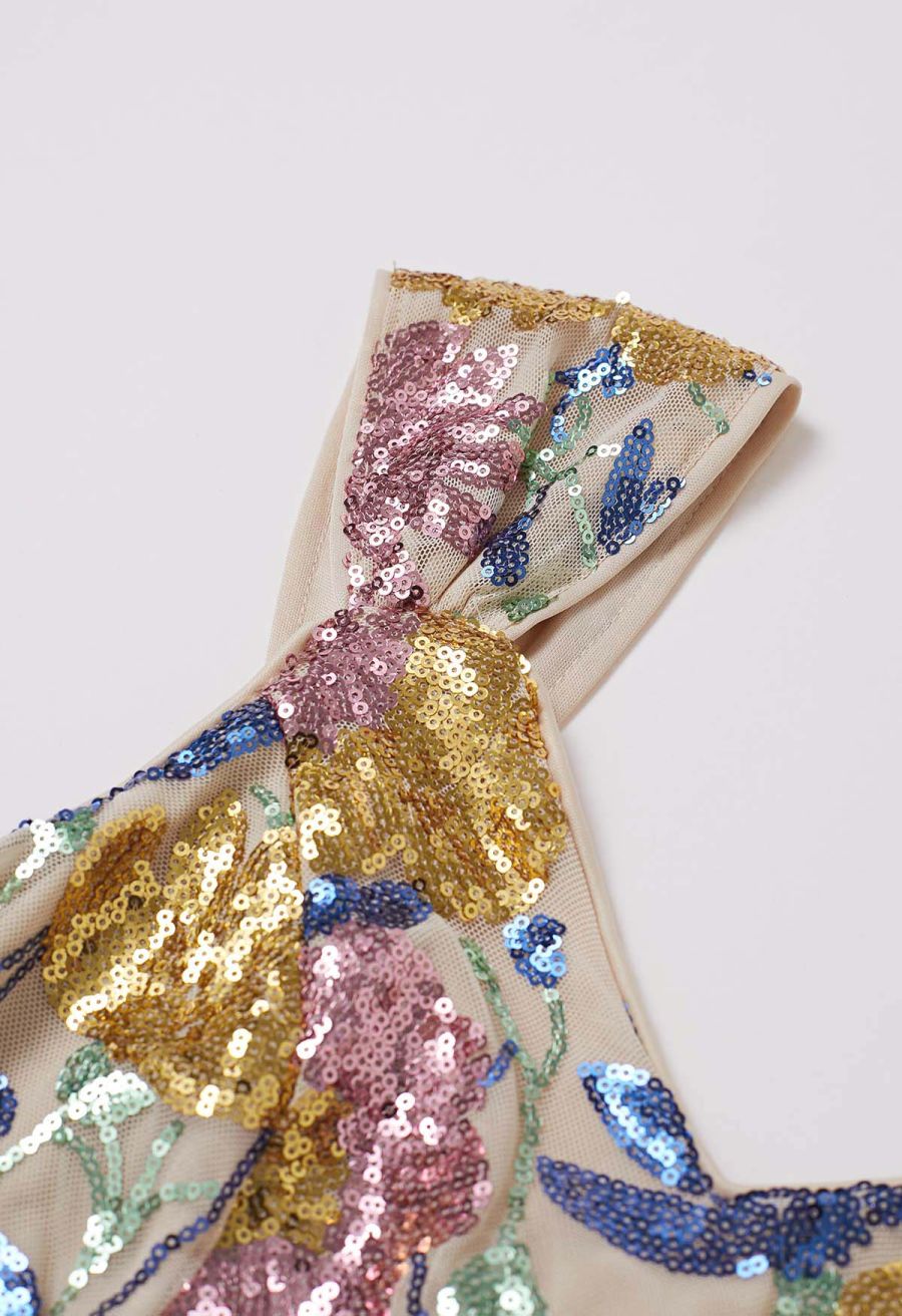 Impressive Blossom Full Sequin Mermaid Gown