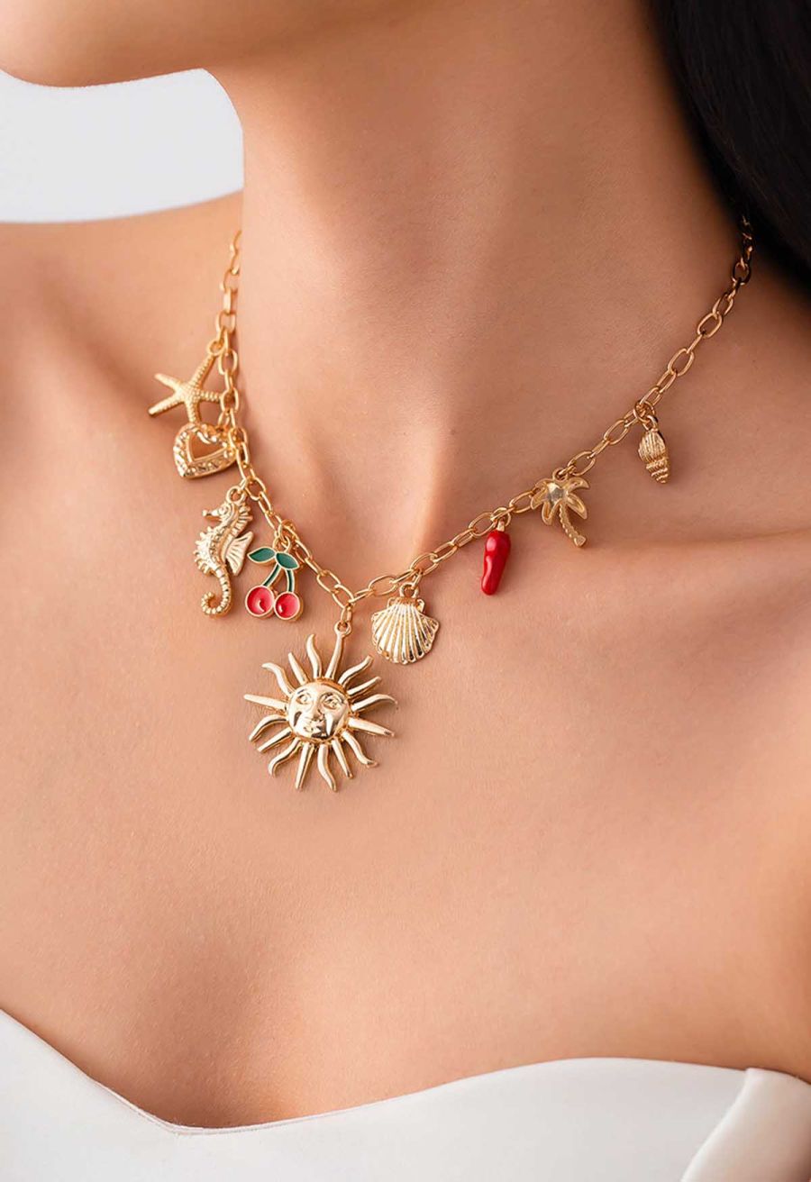 Tropical Charms Pendant Necklace