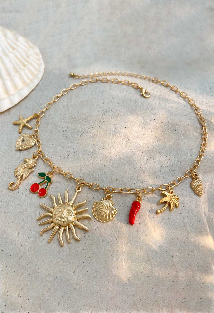 Tropical Charms Pendant Necklace