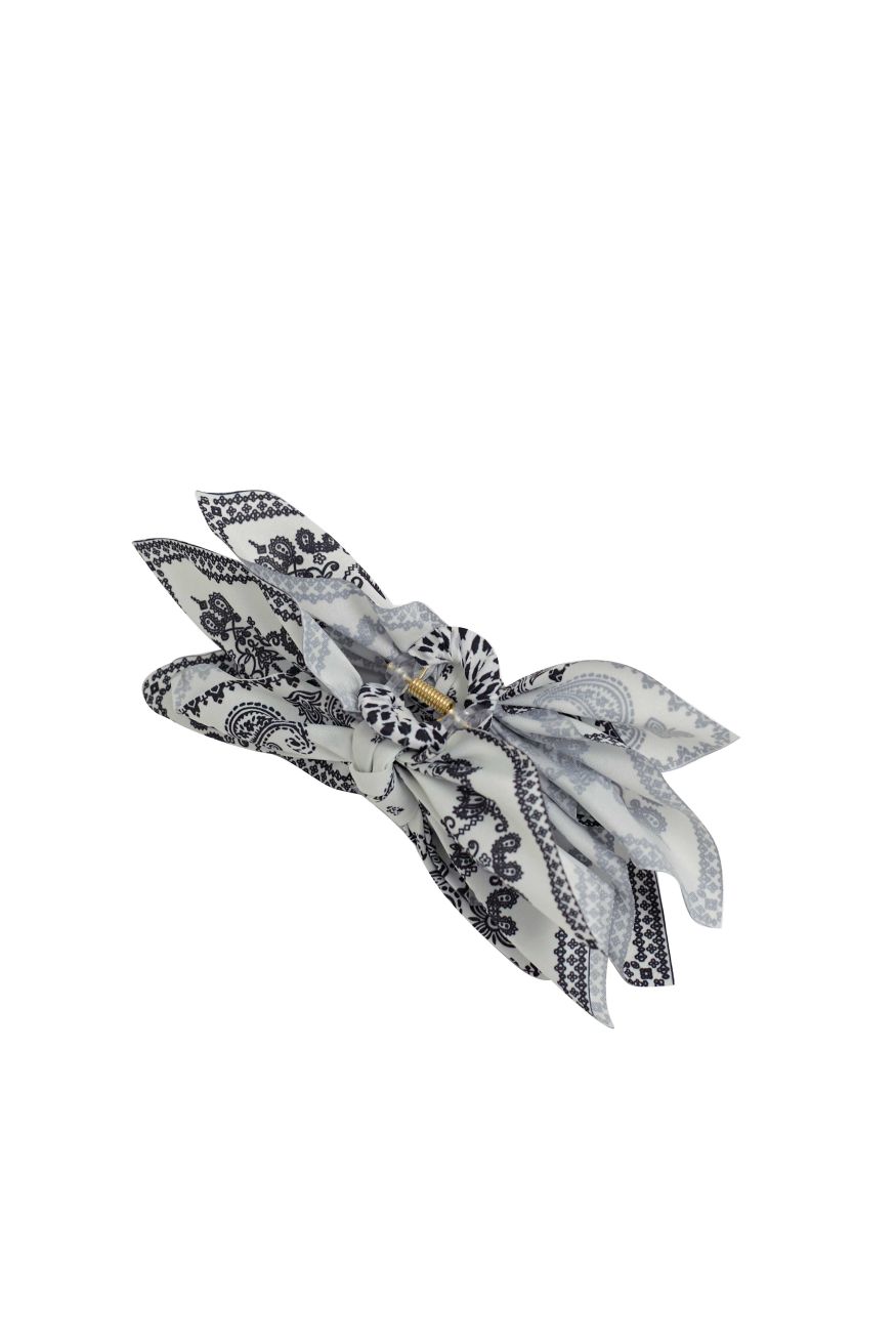 Paisley Printed Silky Hair Claw