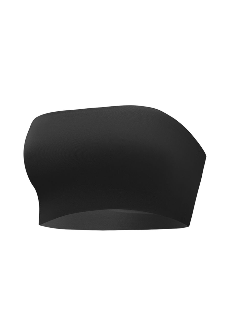 Strapless Bandeau Bra Top in Black