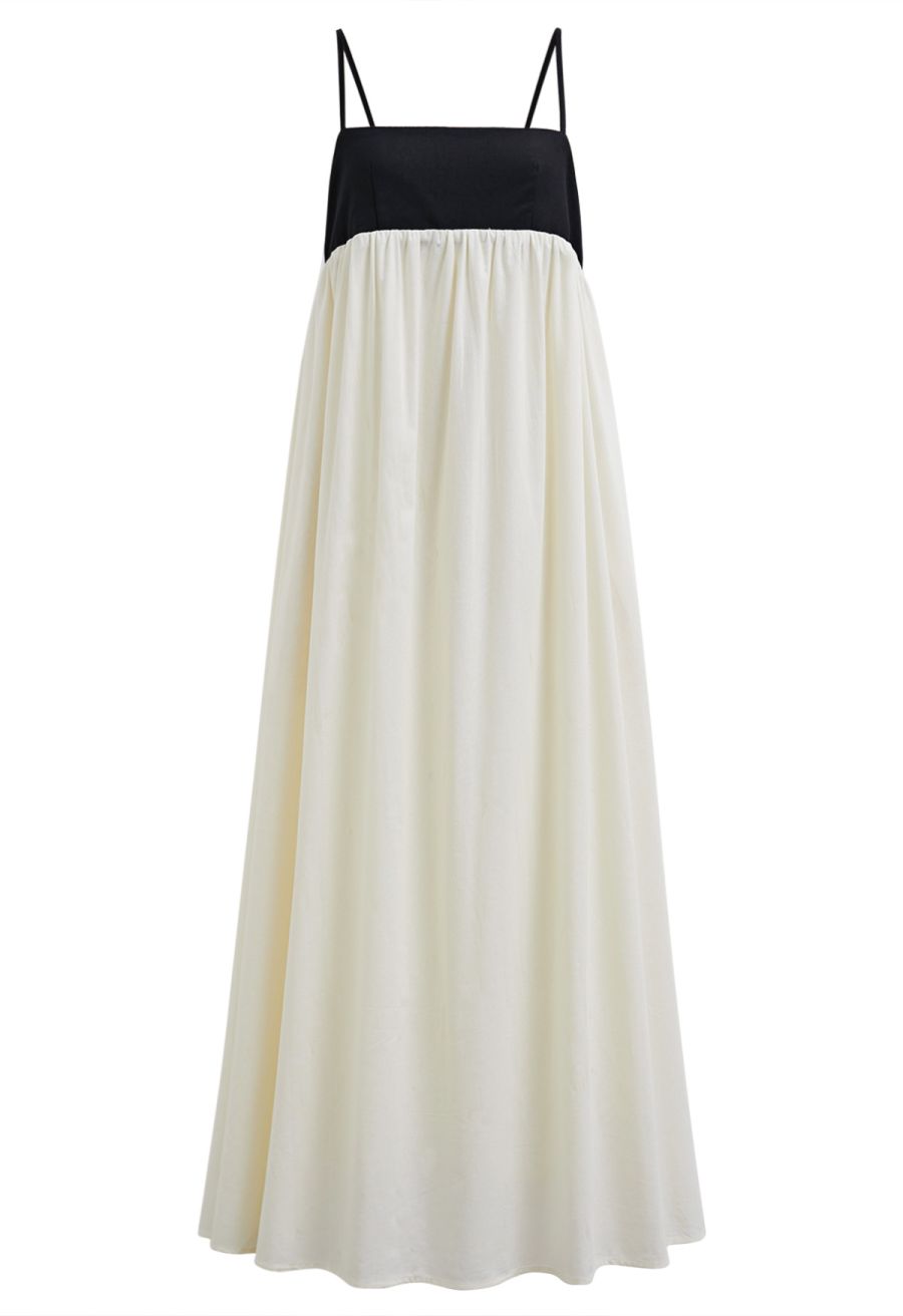Colorblock Open Back Dolly Cami Dress