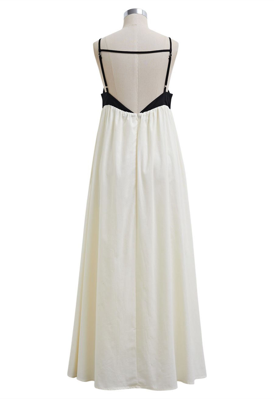Colorblock Open Back Dolly Cami Dress