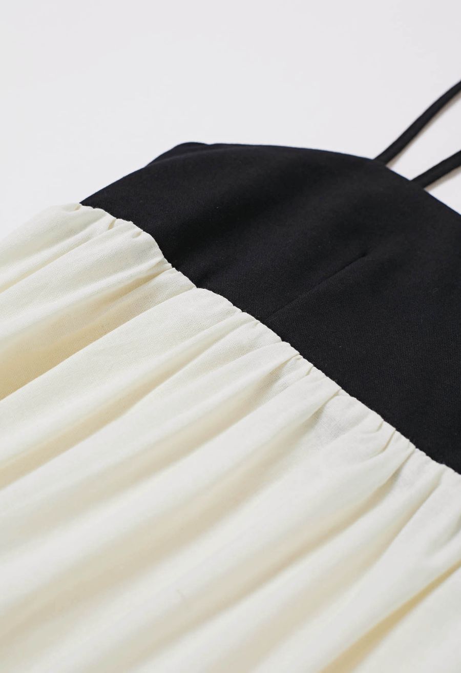 Colorblock Open Back Dolly Cami Dress