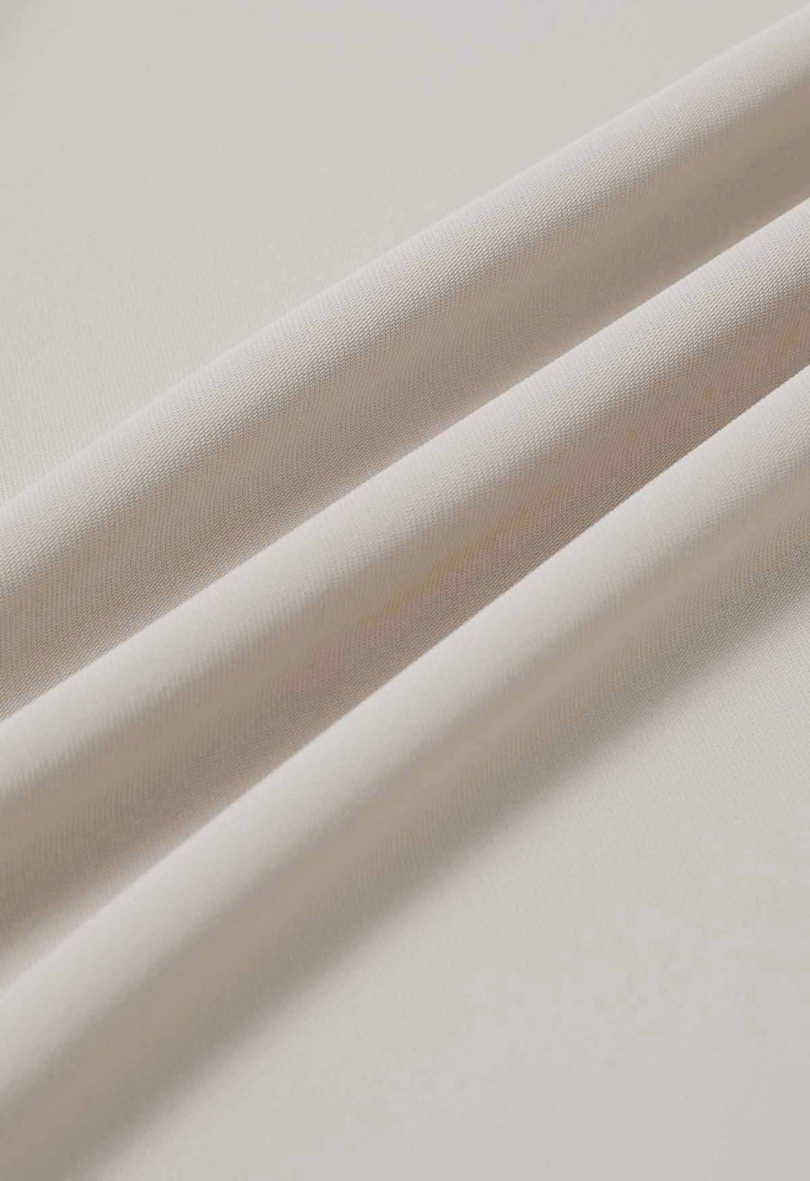 Bowknot Waist Pleated Front Pants in Oatmeal
