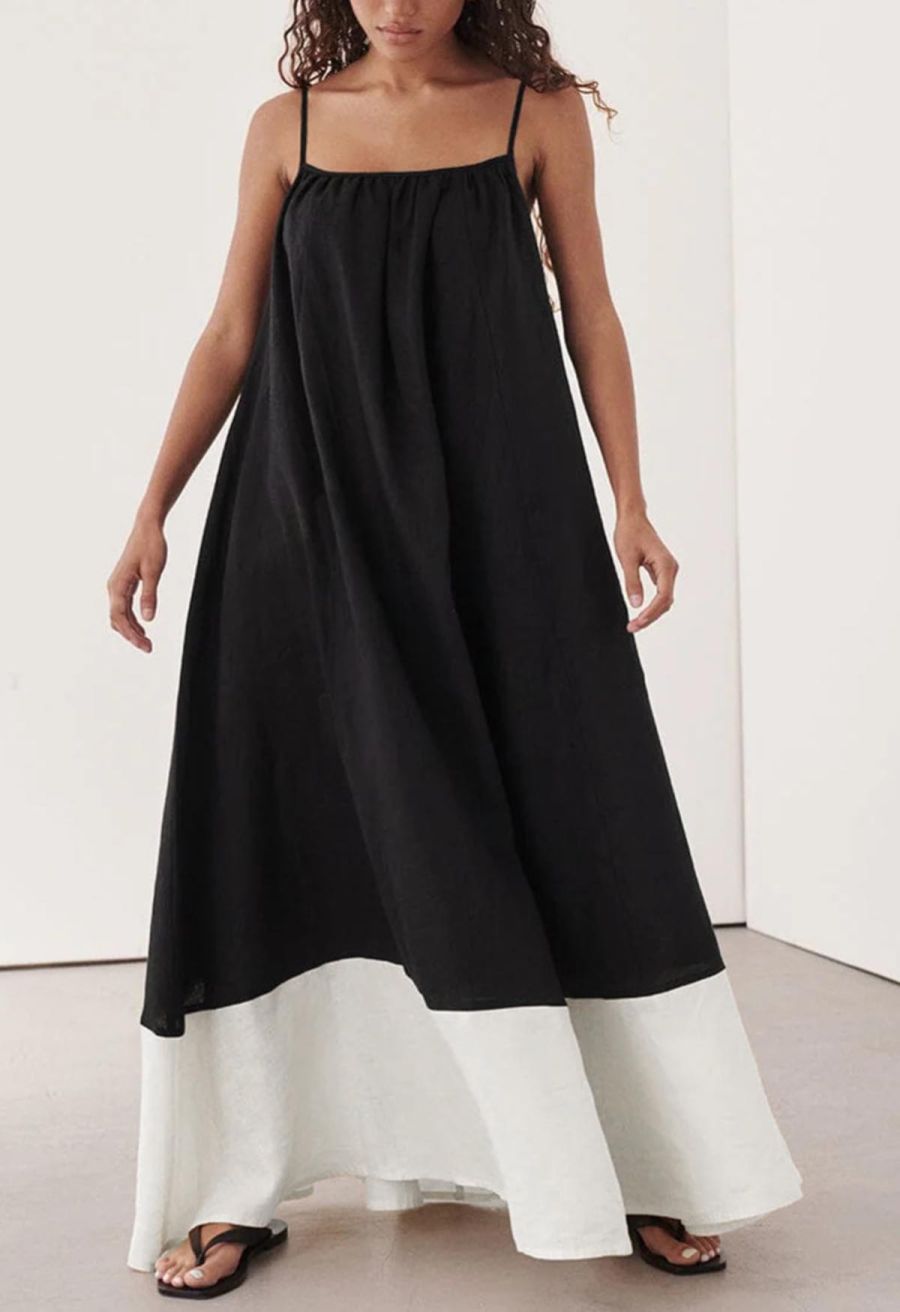 Unique Two-Tone Hem Cami Dolly Dress