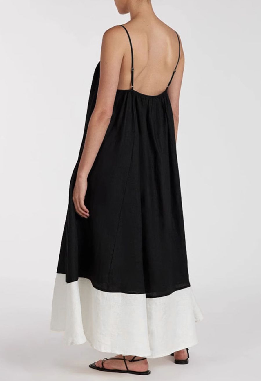 Unique Two-Tone Hem Cami Dolly Dress