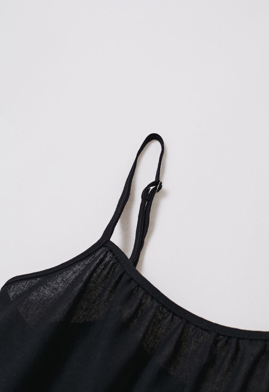 Unique Two-Tone Hem Cami Dolly Dress