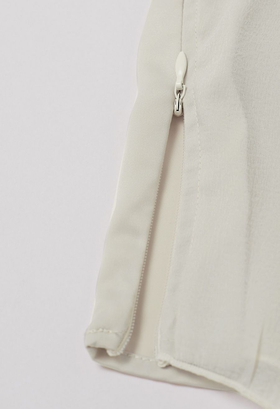 One-Shoulder Tiered Ruffle Crop Top