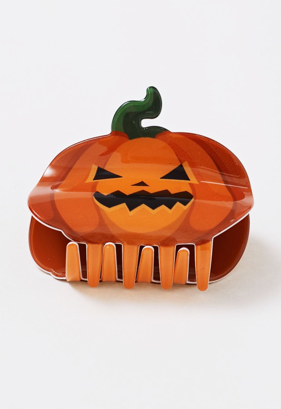 Wicked Pumpkin Halloween Hair Claw