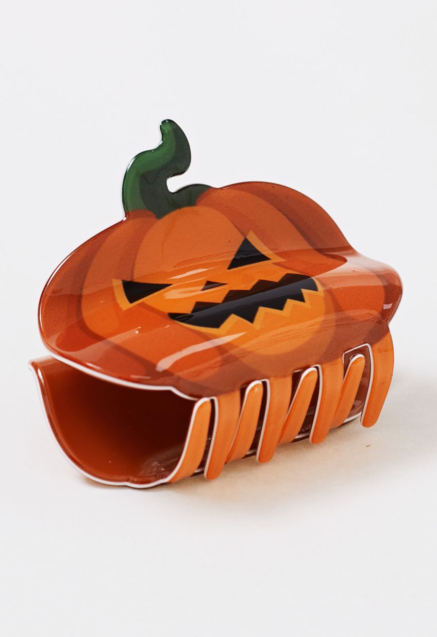 Wicked Pumpkin Halloween Hair Claw