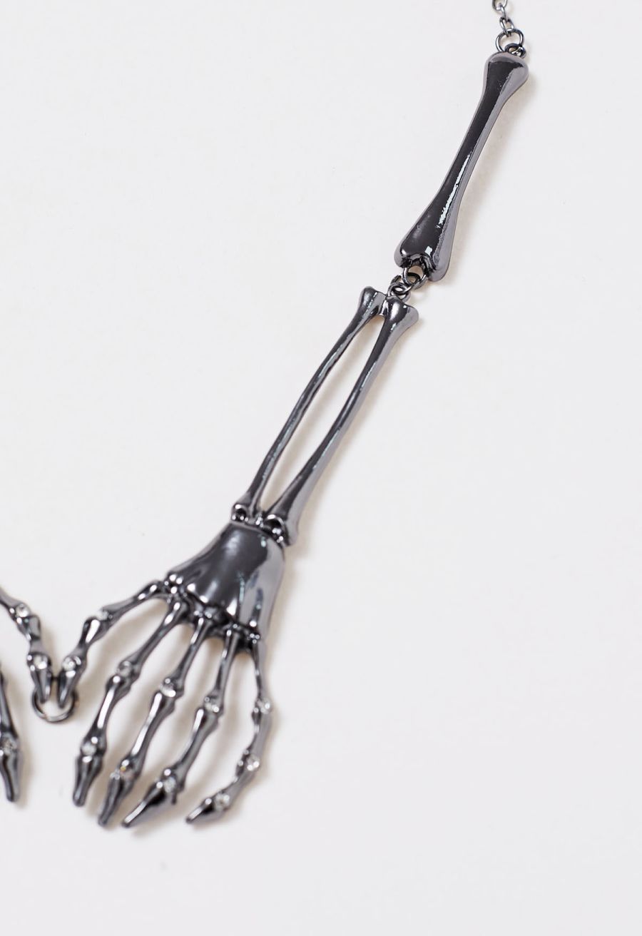 Skeleton Hand Necklace