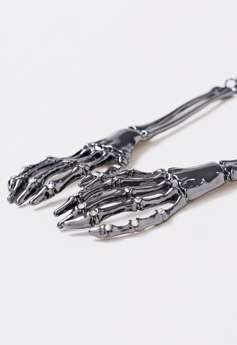 Skeleton Hand Necklace