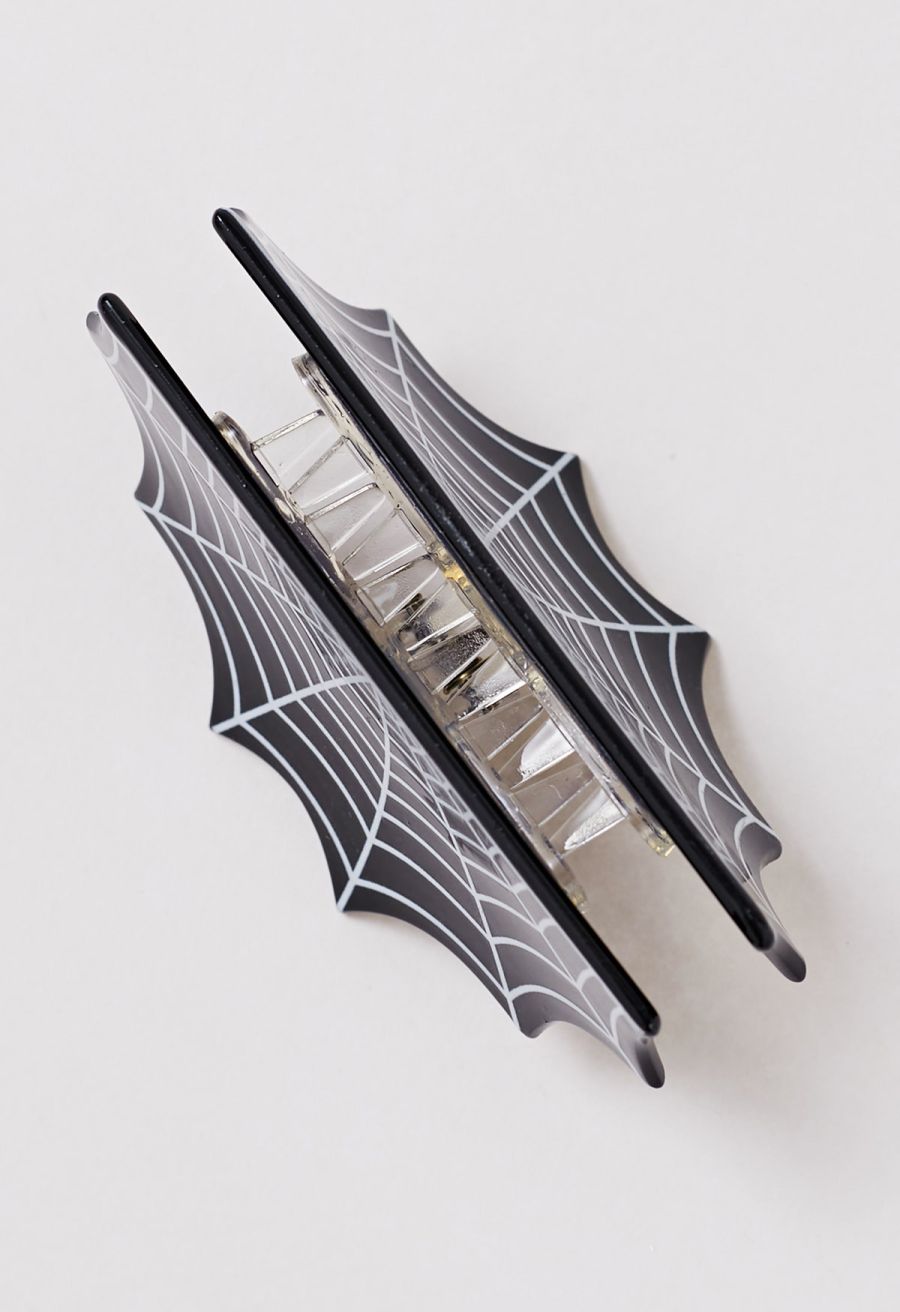 Gothic Cobweb Pattern Hair Claw