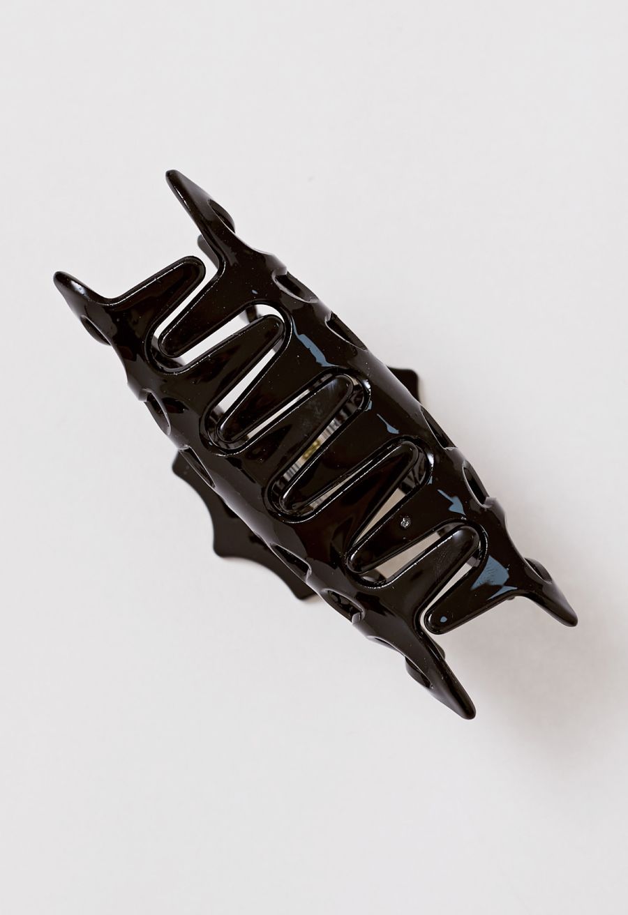 Spider Web Hollow Out Hair Claw in Black