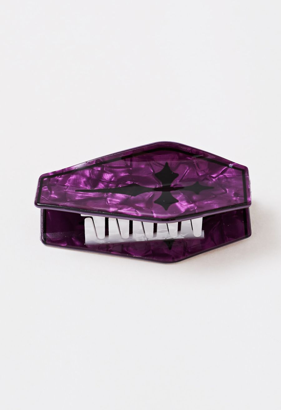 Gothic Cross Coffin Shaped Hair Claw