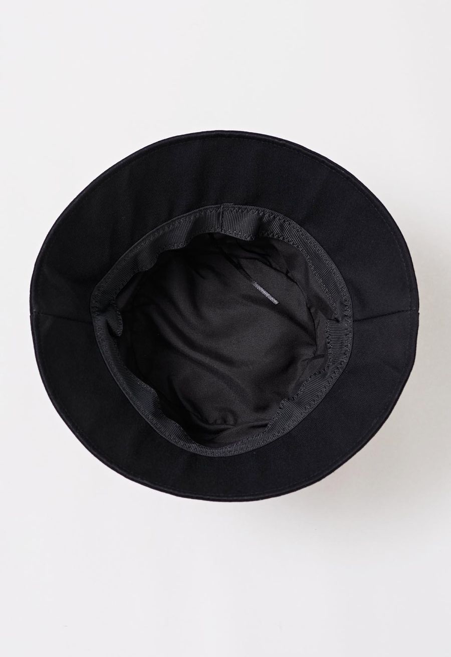 Rhinestone Spider Web Bucket Hat in Black