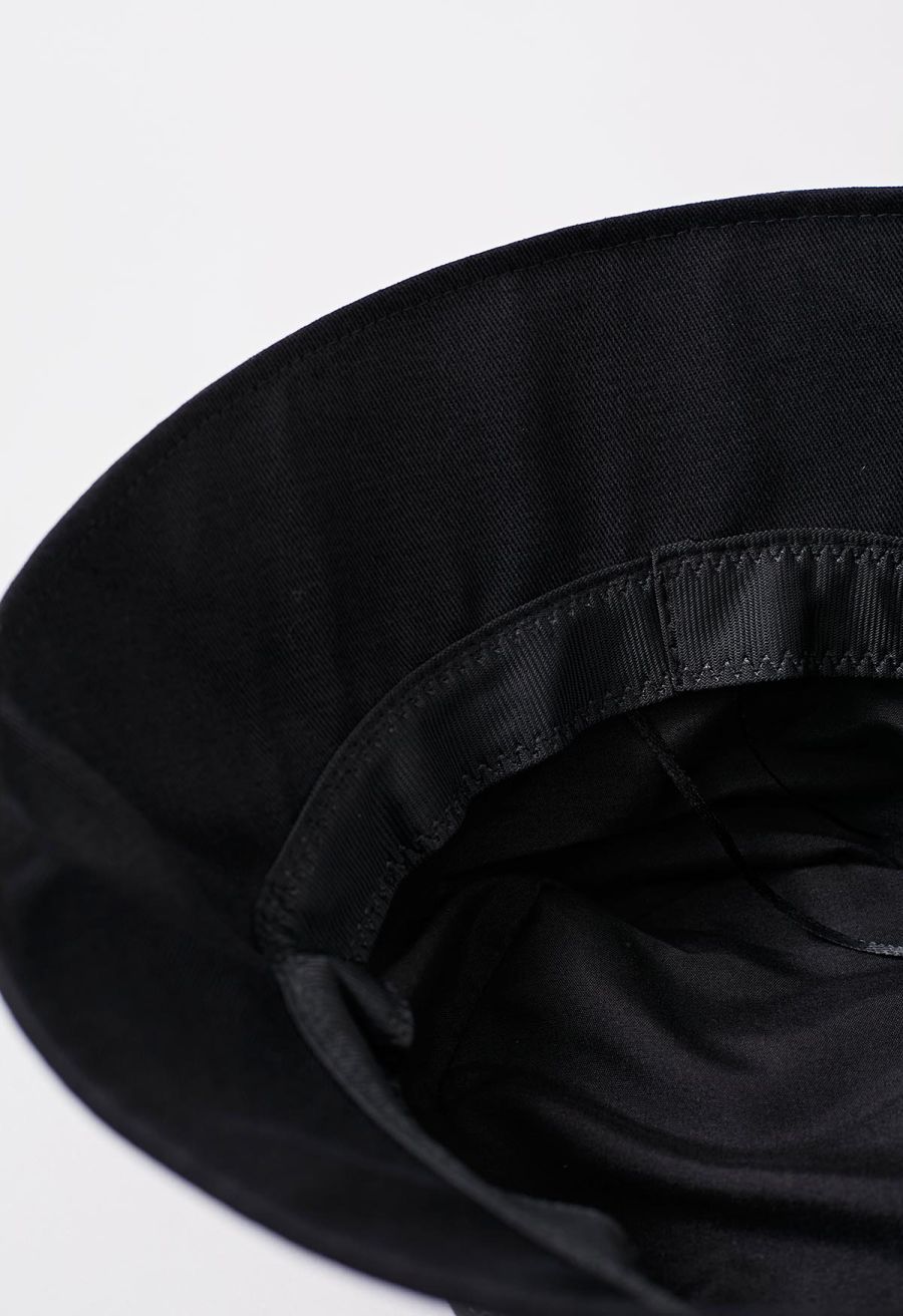 Rhinestone Spider Web Bucket Hat in Black