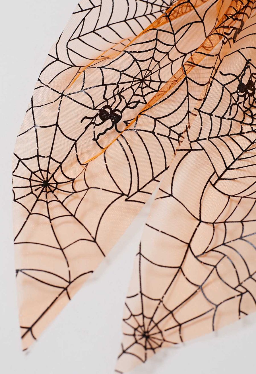 Spiderweb Mesh Bow Hair Barrette