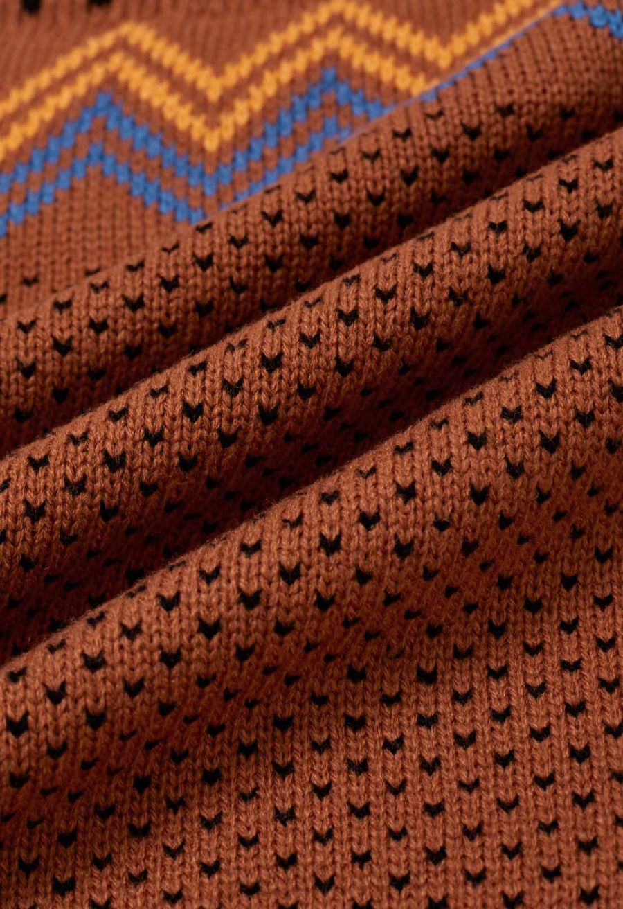 Spooky Bats Ribbed Knit Sweater in Pumpkin
