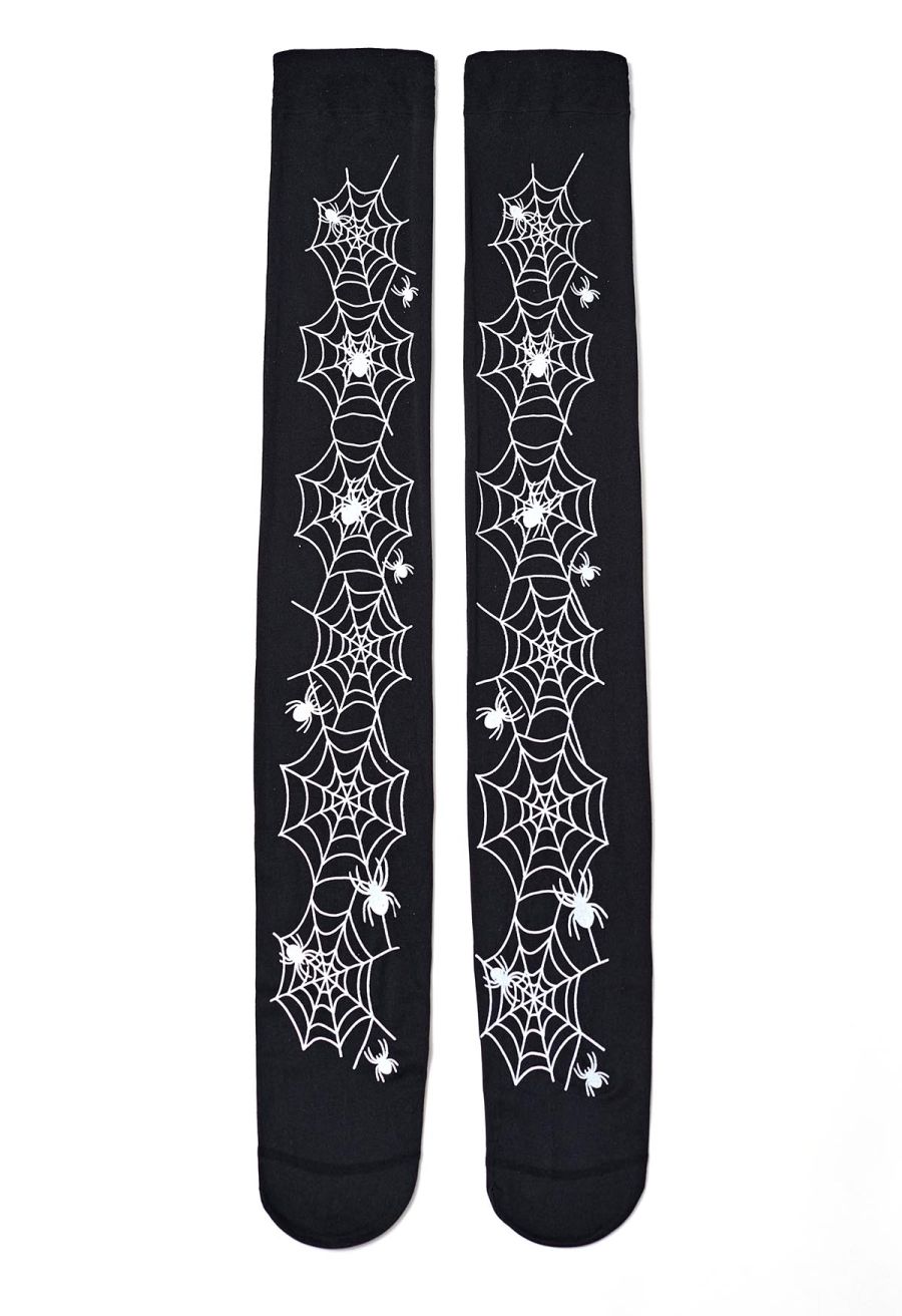 Spider Web Pattern Stockings