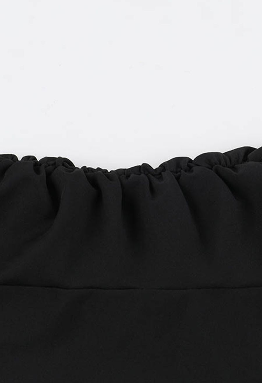 Sweetheart Neck Batwing Sleeve Bodycon Mini Dress