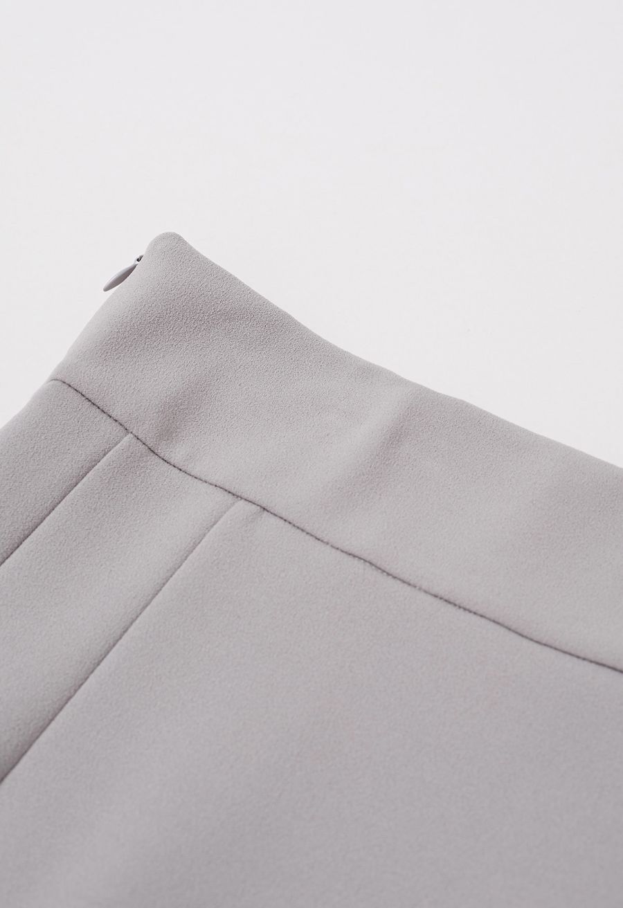 Wavy Seam Mermaid Maxi Skirt in Lavender