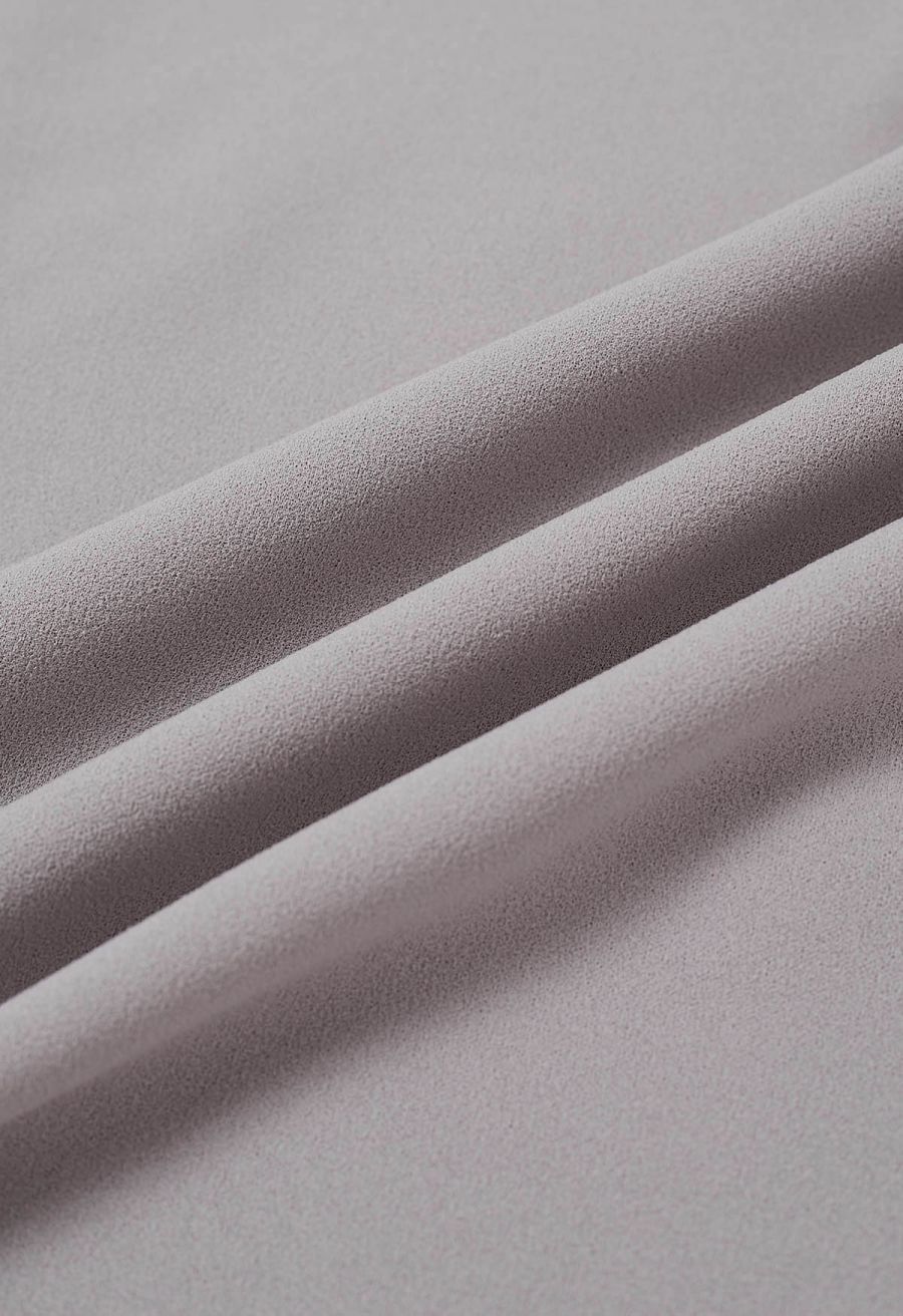 Wavy Seam Mermaid Maxi Skirt in Lavender