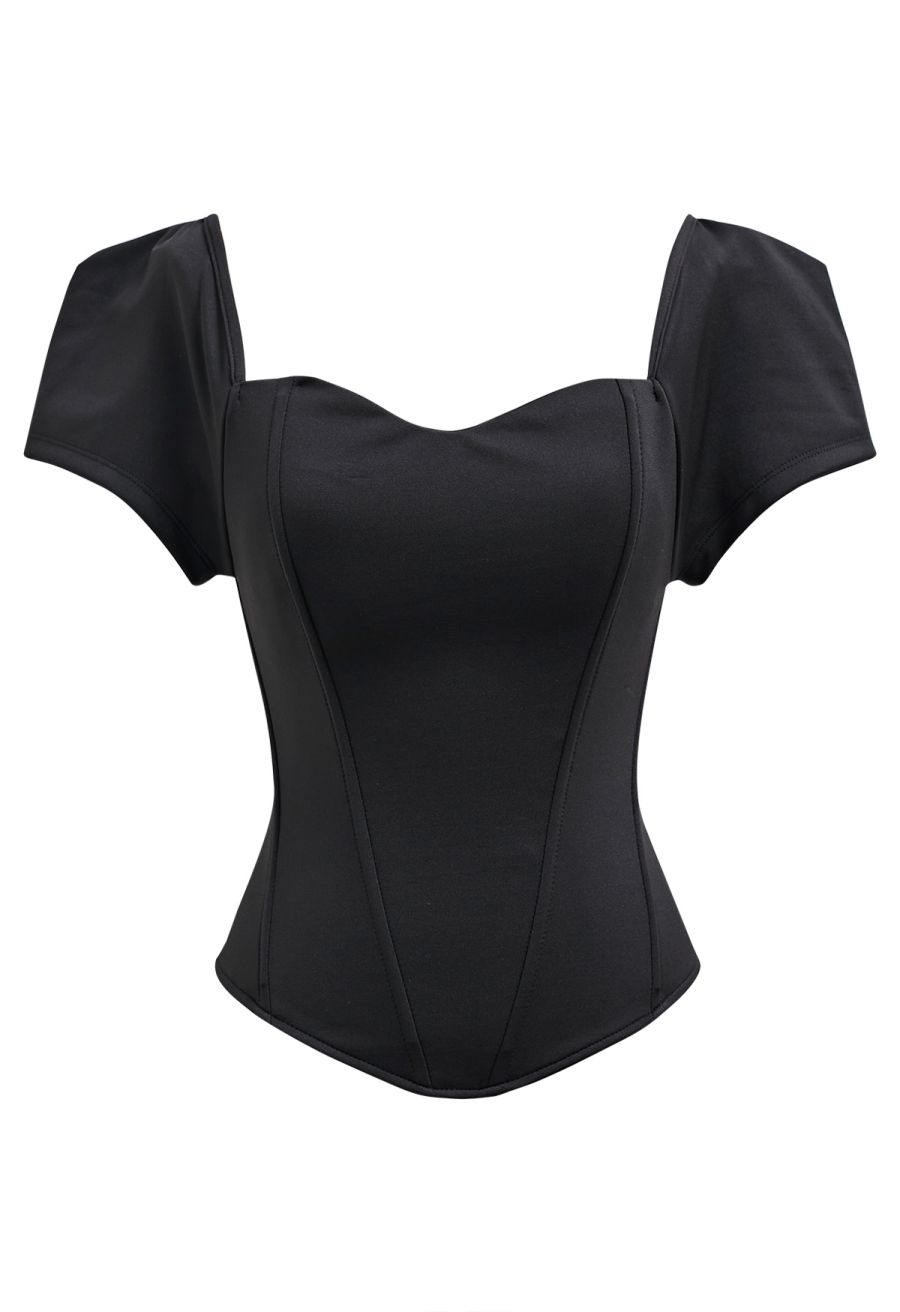 Sweetheart Neck Off-Shoulder Corset Top