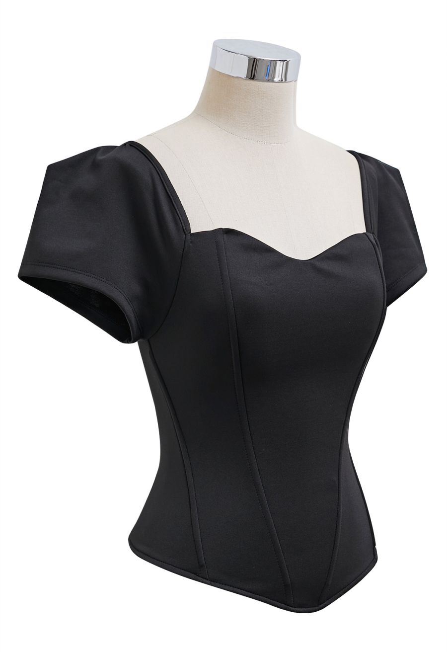 Sweetheart Neck Off-Shoulder Corset Top