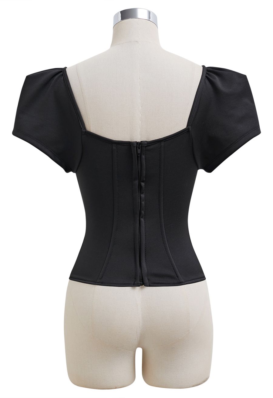 Sweetheart Neck Off-Shoulder Corset Top