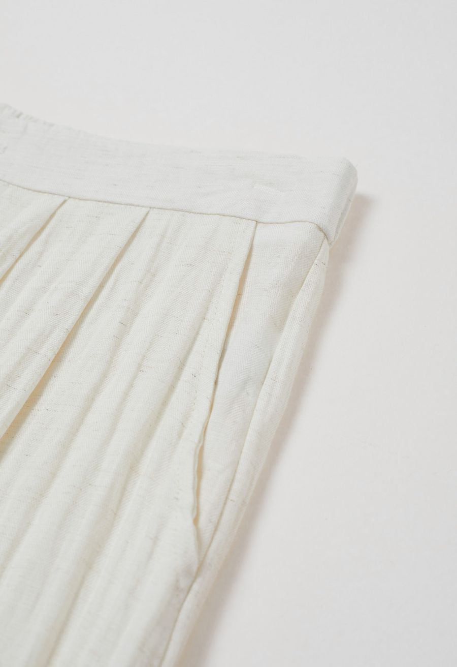 Everyday Ease Linen-Blend Wide-Leg Pants in Ivory