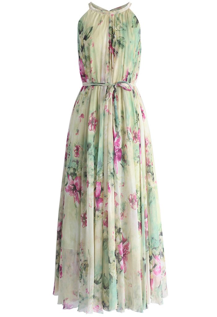Flower Lullaby Maxi Slip Dress