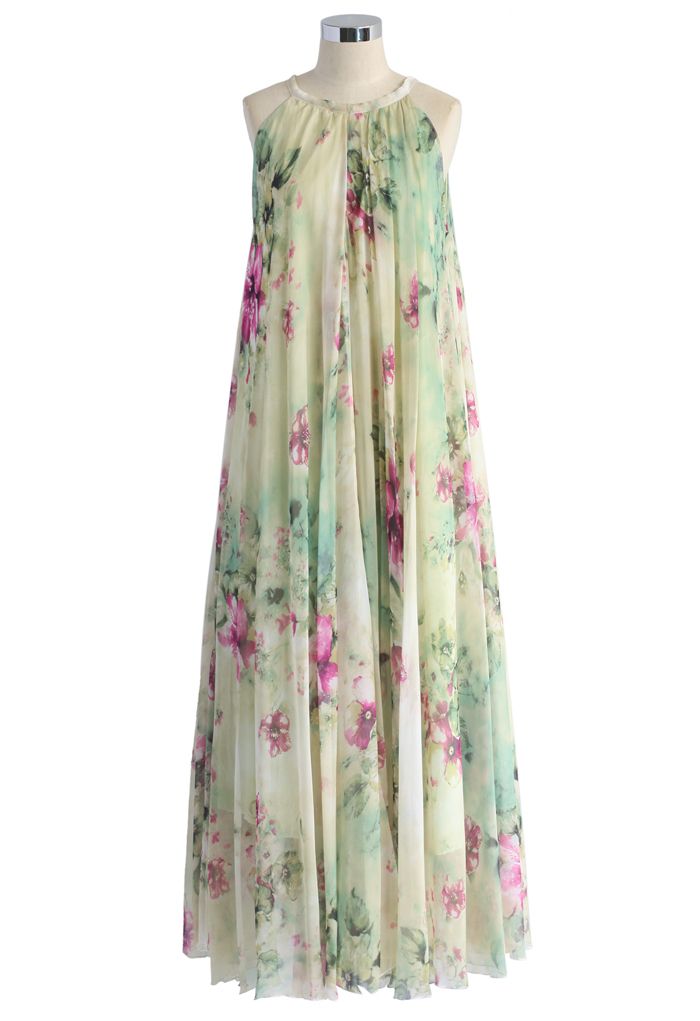 Flower Lullaby Maxi Slip Dress