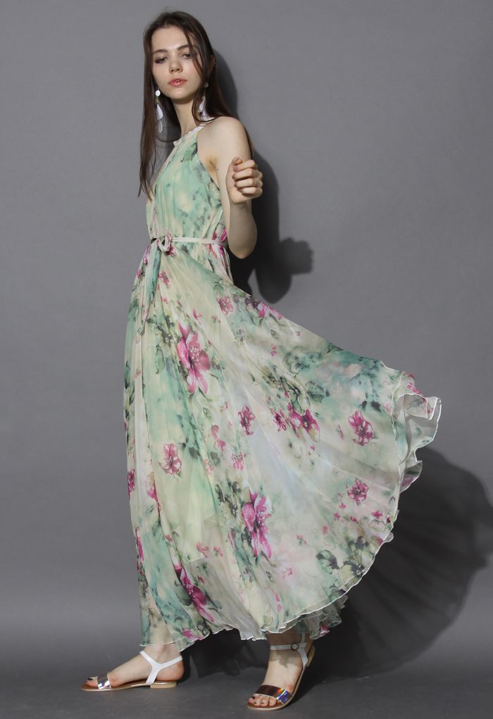 Flower Lullaby Maxi Slip Dress