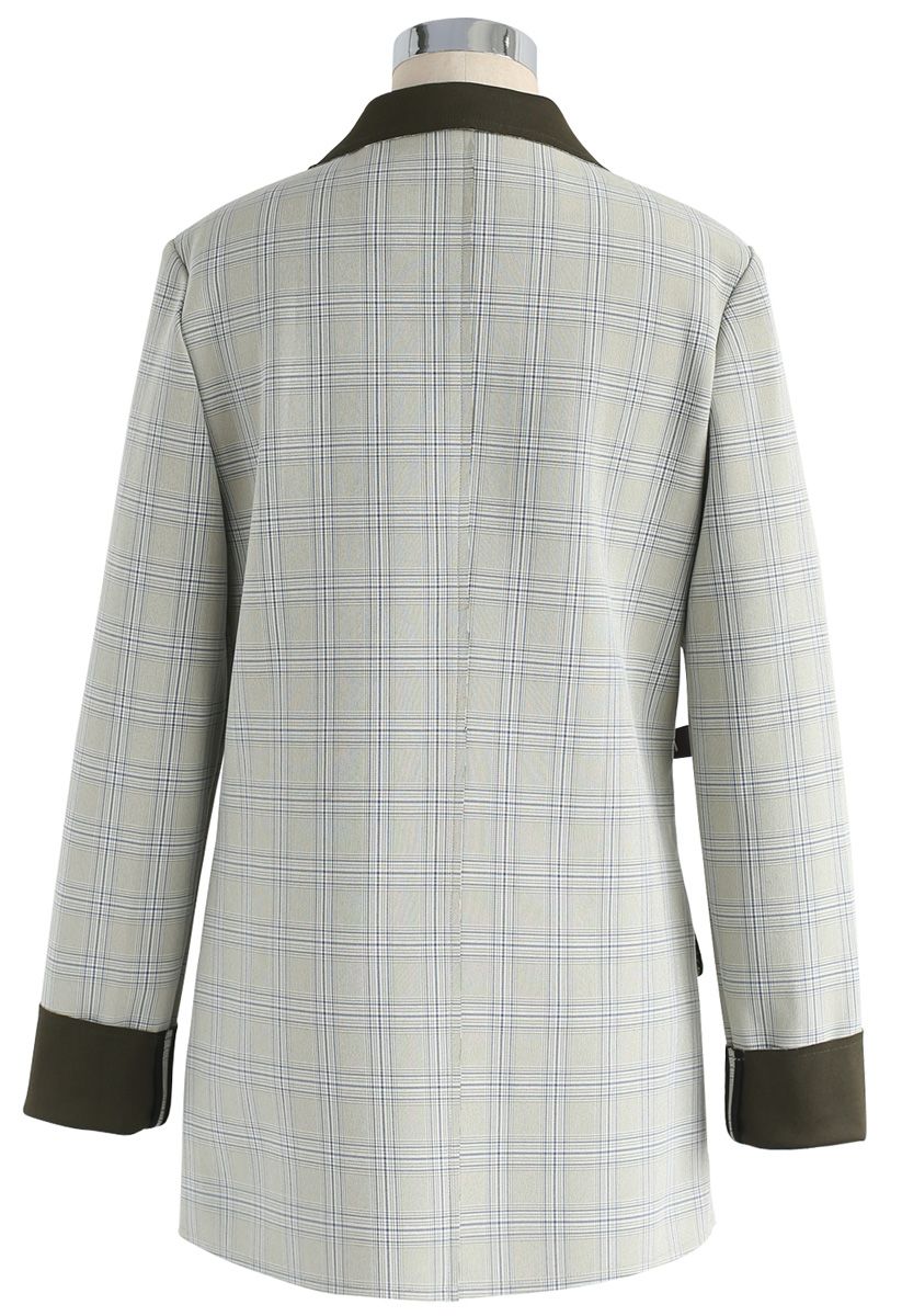 Extraordinary Wrap Check Blazer
