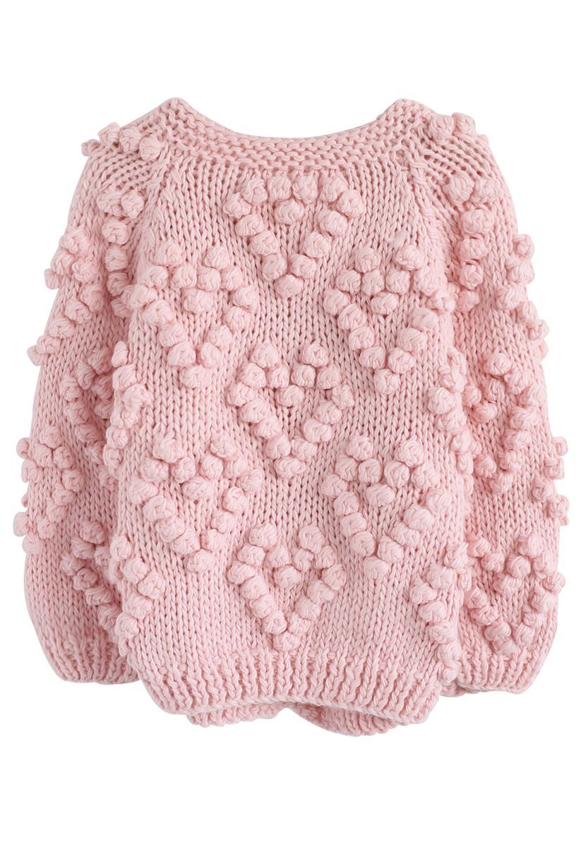 Knit Your Love Cardigan in Pink
