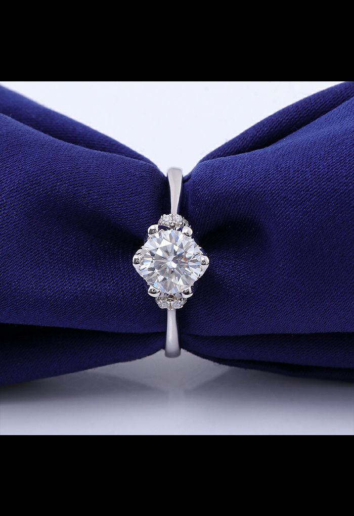 Pink Jewelry Decor Moissanite Diamond Ring