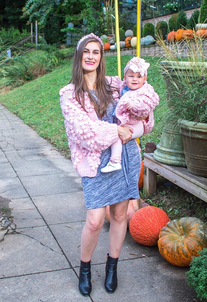 Knit Your Love Cardigan in Pink For Kids