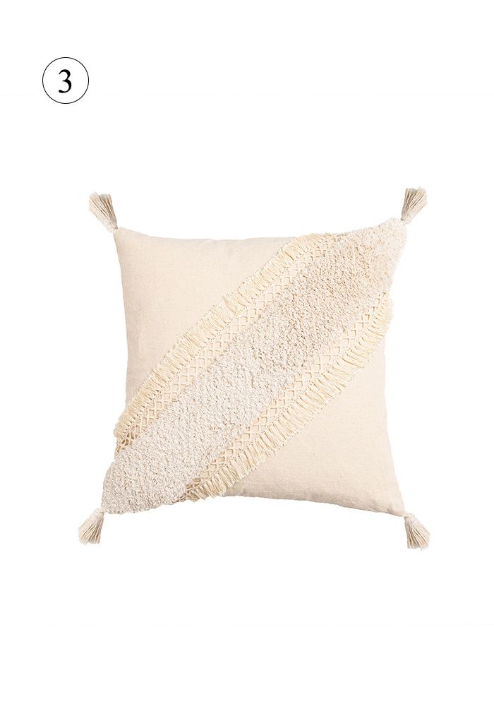 Tufting Sackcloth Cushion Cover
