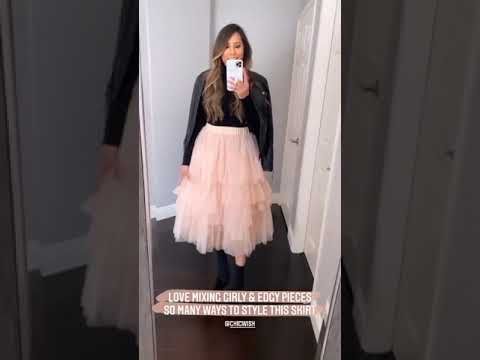 Love Me More Layered Tulle Skirt in Nude Pink