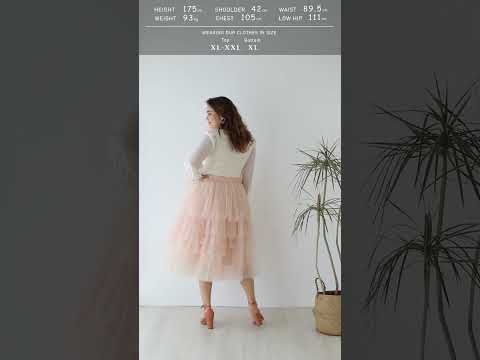 Detachable Bowknot Spliced Knit Top in Cream