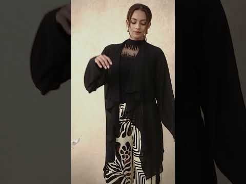 Two-Tone Exotic Tile Printed Satin Pants