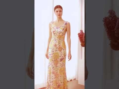 Impressive Blossom Full Sequin Mermaid Gown