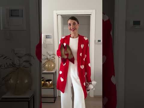 Love Embrace Open Front Knit Cardigan in Red