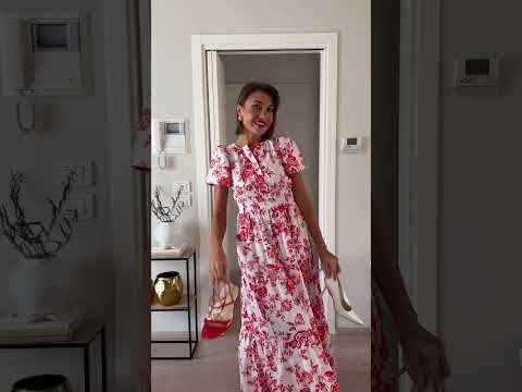 Ebullient Red Flower Printed Maxi Dress